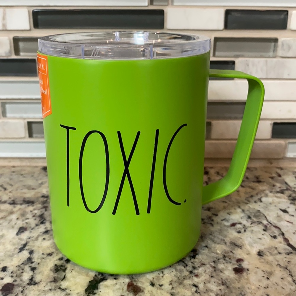 Rae Dunn Green TOXIC 12 oz tumbler